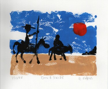 印花与版画 标题为“DON AND SCRIBE 2/12” 由Gregory Evans, 原创艺术品, 蒙纳