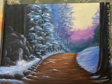 Schilderij getiteld "Sweet snow" door Valerio Risi, Origineel Kunstwerk, Acryl