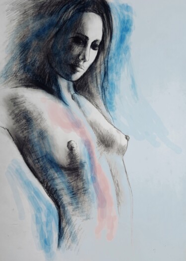 I am calling you/cl 图画 标题为“I am calling you/cl” 由Luciano Lombardi, 原创艺术品, 木炭