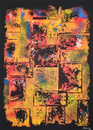 Peinture intitulée "BAILLY 96" par Vincent Bailly, Œuvre d'art originale, Acrylique Monté sur Châssis en bois