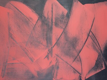 Peinture intitulée "VOILES ROUGES" par Aude De Saint-Sulpice, Œuvre d'art originale, Acrylique Monté sur Châssis en bois