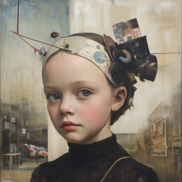 Arts numériques intitulée "Dreaming Reader" par Nikaleona, Œuvre d'art originale, Image générée par l'IA