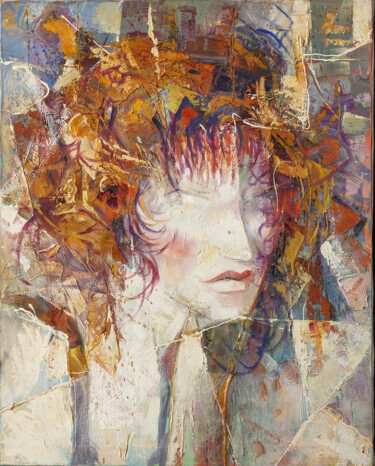 Whispers of Fire 绘画 标题为“Whispers of Fire” 由Aga Fine Art Gallery, 原创艺术品, 油 安装在木质担架架上