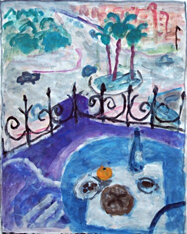 绘画 标题为“Moroccan breakfast…” 由Terushige Matsumoto, 原创艺术品, 丙烯