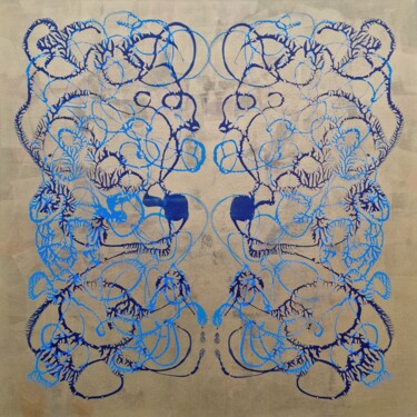 Painting titled "Enigma" by Anastasiia Doro, Original Artwork, Acrylic Mounted on Wood Stretcher frame