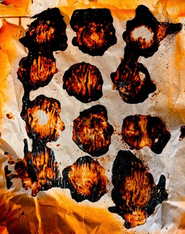 Arte digitale intitolato "Astratto al forno" da Peppeluciani, Opera d'arte originale, Fotografia manipolata