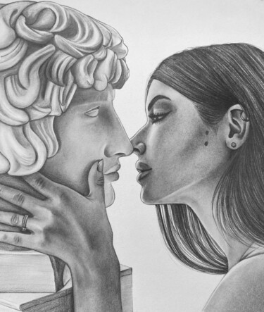 Indifference Drawing titled "Indifference" by Anna Kazmina, Original Artwork, Pencil