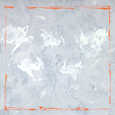 绘画 标题为“FLEURSXVIII.II” 由Jean Lerin, 原创艺术品, 丙烯 安装在木质担架架上