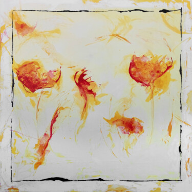 Peinture intitulée "FLEURS XXIX.IV" par Jean Lerin, Œuvre d'art originale, Acrylique Monté sur Châssis en bois