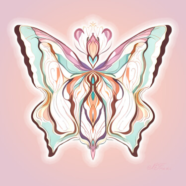 Symbol of positive changes #4. Dawn. 数字艺术 标题为“Symbol of positive…” 由Nathalie Fradi, 原创艺术品, 2D数字工作