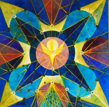 绘画 标题为“Abstrato cubista FE…” 由Antonio Guimaraes, 原创艺术品, 丙烯