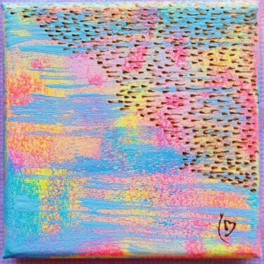 Peinture intitulée "LA MER VUE DU CIEL,…" par Suki Artiste, Œuvre d'art originale, Acrylique Monté sur Châssis en bois