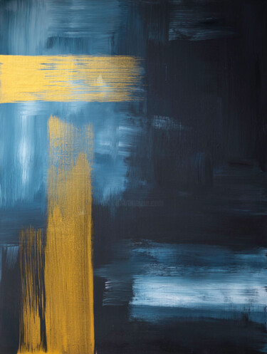 "Electric Intersection" 绘画 标题为“"Electric Intersect…” 由Viktoriia Gladkova, 原创艺术品, 丙烯