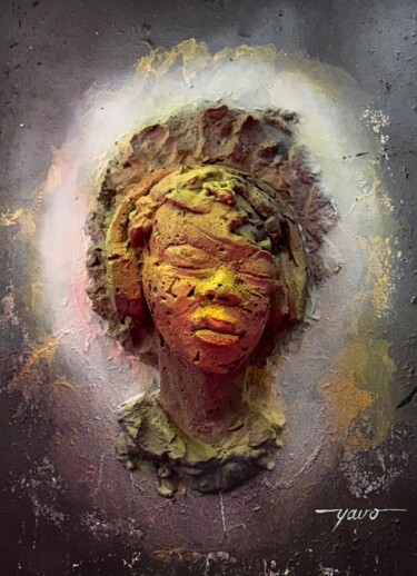 Peinture intitulée "Mon univers" par Yavo, Œuvre d'art originale, Acrylique Monté sur Châssis en bois
