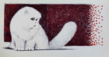 Drawing titled "Catsegory Vol.I - 9…" by Milto Sideris, Original Artwork, Ballpoint pen