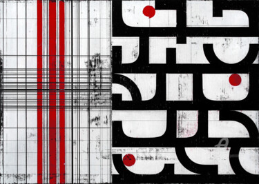 绘画 标题为“Inscenation 13.” 由Petr Strnad, 原创艺术品, 丙烯