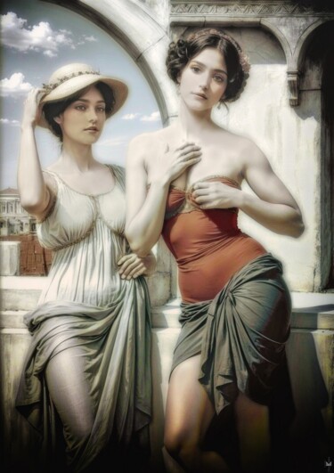 PLEIN SOLEIL (63CM X 44CM) Arts numériques intitulée "PLEIN SOLEIL (63CM…" par Nictsi Khamira, Œuvre d'art originale, Peinture numérique