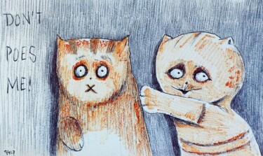 "Catsegory Vol.I - 6…" başlıklı Resim Milto Sideris tarafından, Orijinal sanat, Tükenmez kalem