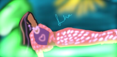Digital Arts titled "Ocean Queen" by Sandhya Grace, Original Artwork, Digital Painting