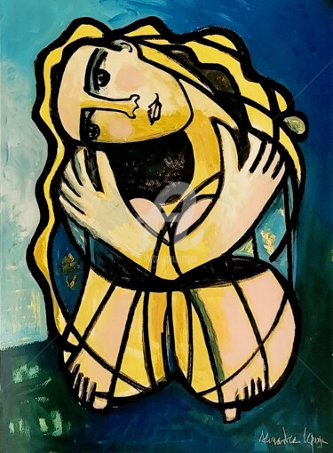 Peinture intitulée "Contemplation" par Alexandre Lepage, Œuvre d'art originale, Acrylique