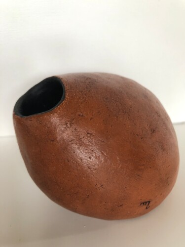 Sculpture titled "blop 6" by Maryse Billaud, Original Artwork, Terra cotta