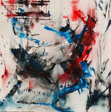 Pittura intitolato "abstrato 2" da Valdemar Queirós, Opera d'arte originale, Acrilico Montato su Telaio per barella in legno