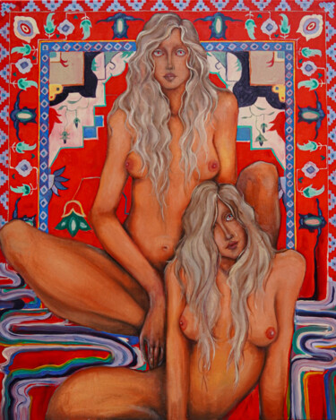 Le prix de la connaissance Peinture intitulée "Le prix de la conna…" par Sofiia Dvoretska, Œuvre d'art originale, Huile