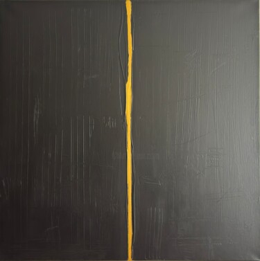 Painting titled "The Golden Rift II" by Ilir Osmani (Art Brovina), Original Artwork, Acrylic