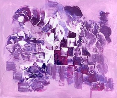 绘画 标题为“TOURBILLON DE L'IMA…” 由Marie Hélène Vaucher, 原创艺术品, 丙烯 安装在木质担架架上