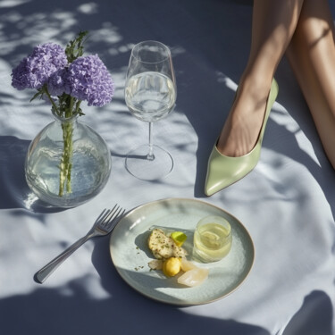 数字艺术 标题为“Dining 5” 由Nikaleona, 原创艺术品, AI生成的图像