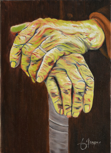 Peinture intitulée "La tristesse est bi…" par Jacques Maupas, Œuvre d'art originale, Huile Monté sur Châssis en bois