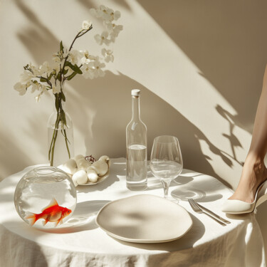 数字艺术 标题为“Dining 19” 由Nikaleona, 原创艺术品, AI生成的图像
