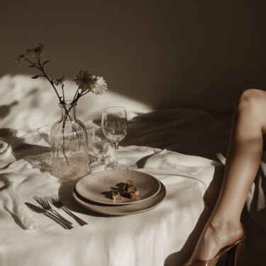 Digital Arts titled "Dining 32" by Nikaleona, Original Artwork, AI generated image