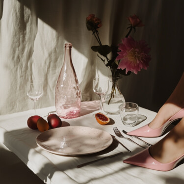 Digital Arts titled "Dining 34" by Nikaleona, Original Artwork, AI generated image