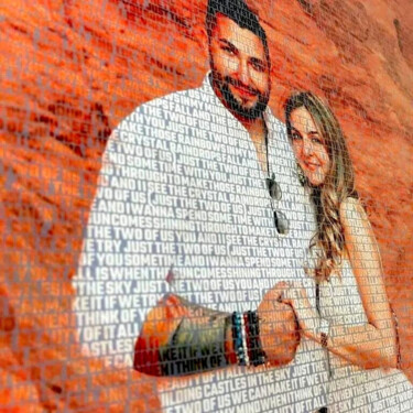 Digital Arts titled "Photo to Words" by Carlos Garcia, Original Artwork, 2D Digital Work