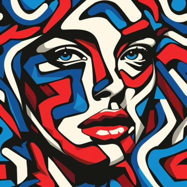 Digital Arts titled "AI Pattern 5" by Gey 75, Original Artwork, AI generated image
