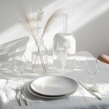 Digital Arts titled "Dining 56" by Nikaleona, Original Artwork, AI generated image
