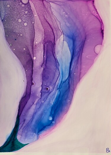 Purple calla 图画 标题为“Purple calla” 由Elena Gozunova, 原创艺术品, 墨