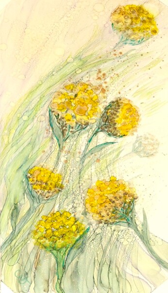 Tekening getiteld "Tansy" door Elena Gozunova, Origineel Kunstwerk, Inkt