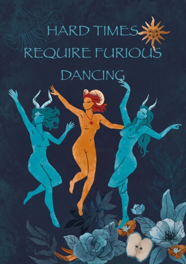 Wild dancing: Digital painting 数字艺术 标题为“Wild dancing: Digit…” 由Svetlana Malysheva (8 house art), 原创艺术品, 2D数字工作