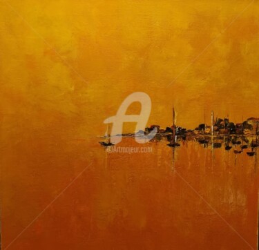 Peinture intitulée "Sérénité" par Valerie Dragacci, Œuvre d'art originale, Acrylique Monté sur Châssis en bois