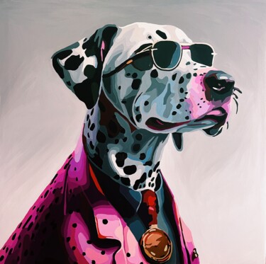 Painting titled "Pierre el Padrón" by Nana Artamonova, Original Artwork, Oil Mounted on Wood Stretcher frame