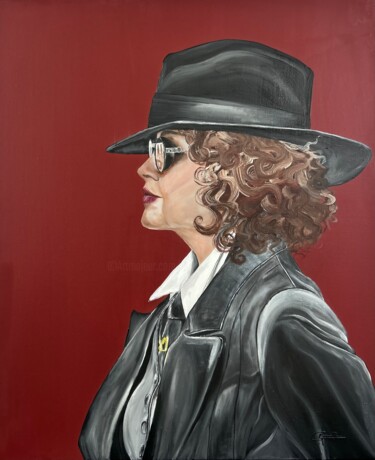 Pittura intitolato "POLLY, MATRIARCH OF…" da Giada Pasqualini, Opera d'arte originale, Olio