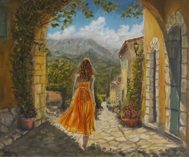 Painting titled "Ma provence" by Pascal Bourgouin, Original Artwork, Oil