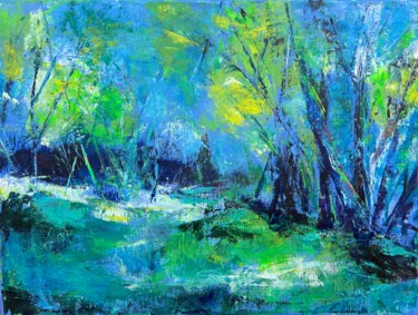 "Blaue Stunde" başlıklı Tablo Andrea Warpakowski tarafından, Orijinal sanat, Akrilik