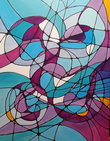 Peinture intitulée "Metamorphoses 1" par Alla Kosteleckaya, Œuvre d'art originale, Acrylique Monté sur Châssis en bois