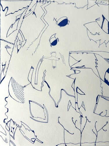 Drawing titled "Universelle" by L.A.D.D, Original Artwork, Marker