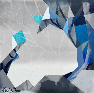 Schilderij getiteld "Rêveries Boréales 1" door Marie-Laure D'Orso, Origineel Kunstwerk, Acryl Gemonteerd op Frame voor houte…