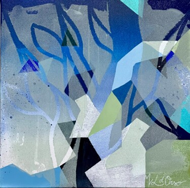 Peinture intitulée "Lichen" par Marie-Laure D'Orso, Œuvre d'art originale, Acrylique Monté sur Châssis en bois
