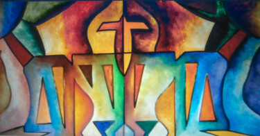 Painting titled "Retrospectiva AG002" by Antonio Guimaraes, Original Artwork, Acrylic